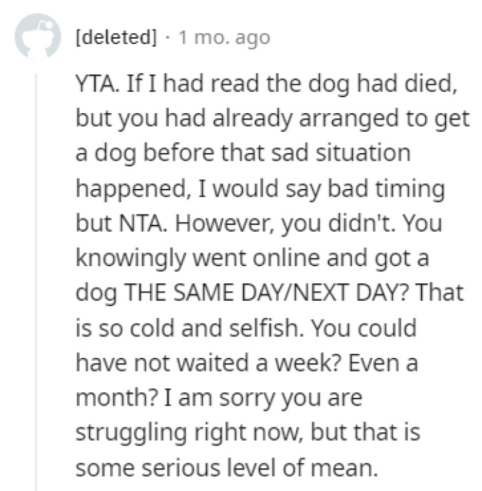 A serious level of meanness