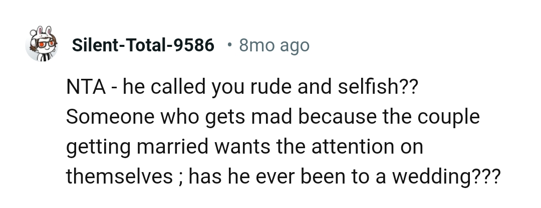 Let's head into the comments section and find out what other Redditors have to say regarding the story.