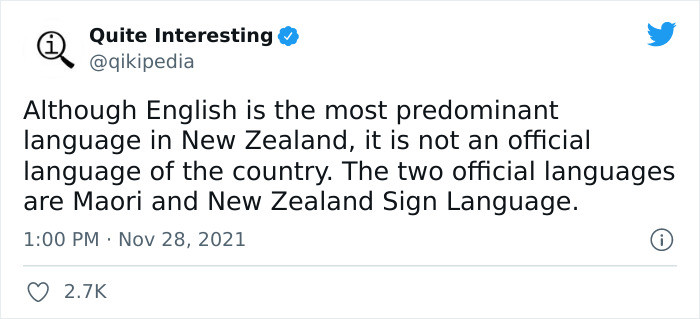 4. The two official languages in New Zealand