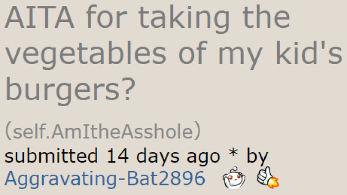 A woman told Reddit about her husband who wants to control the diet of their kids.