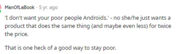 It seems like she might be staying poor for a while now, honestly, so yeah.