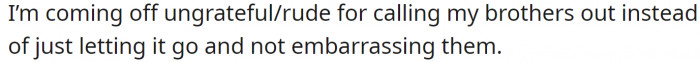 OP has offered the following explanation for why they think they might be the a-hole:
