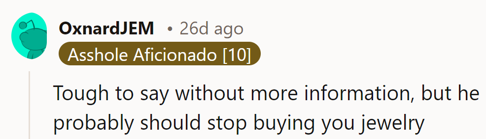 With jewelry picks like those, it might be time for a different aisle in the gift shop!