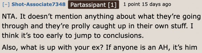 Redditors recognize who's the real jerk here.