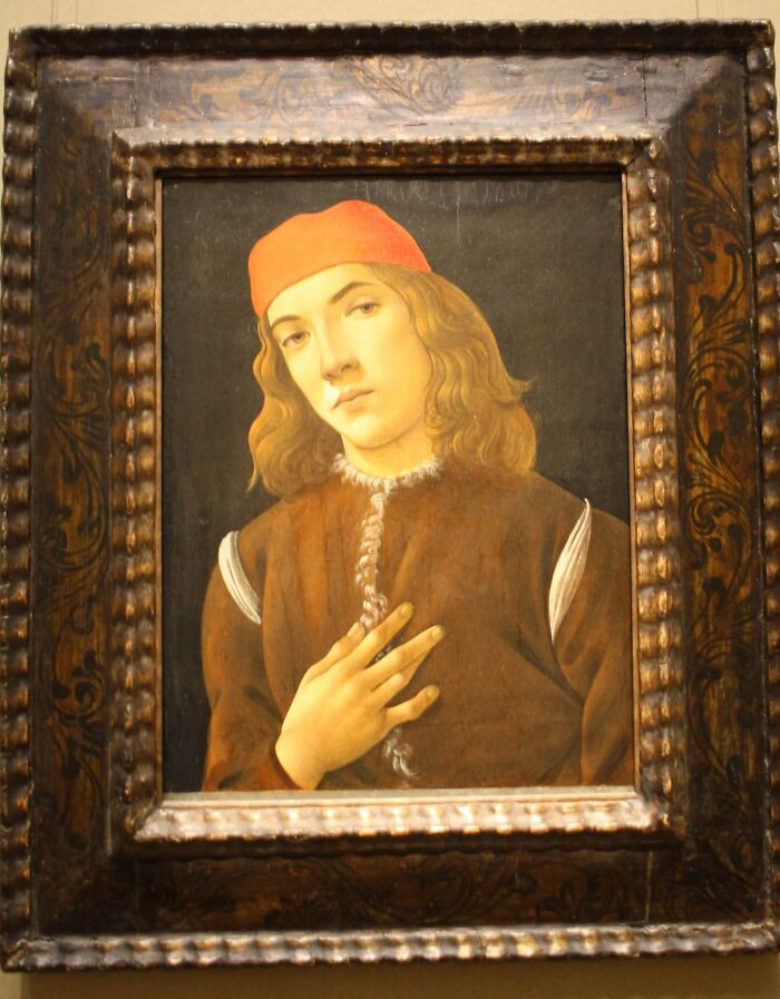 "Portrait Of A Youth" By Sandro Botticelli, Painted Around 1482-1485