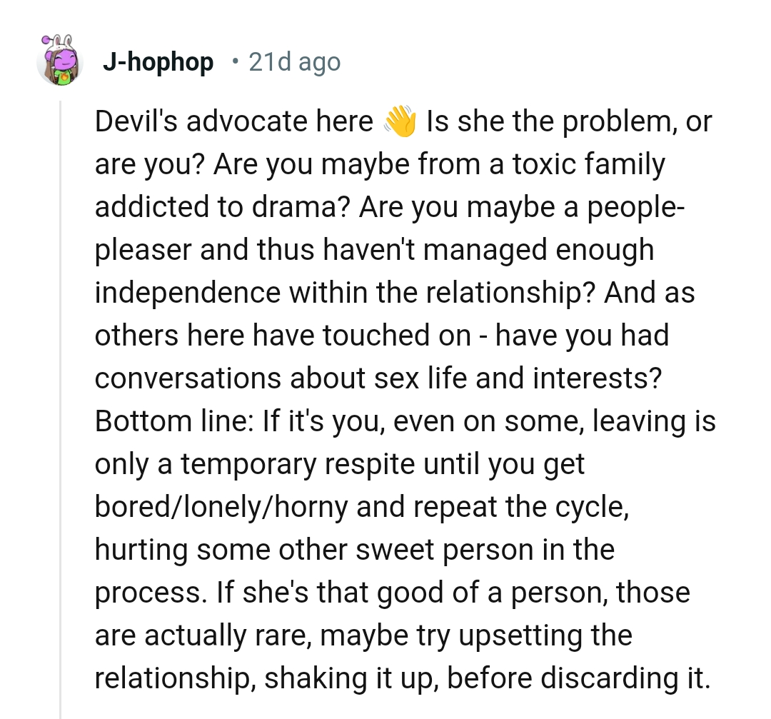 The OP Might Be a People Pleaser