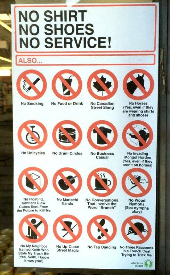 8. What's allowed here?