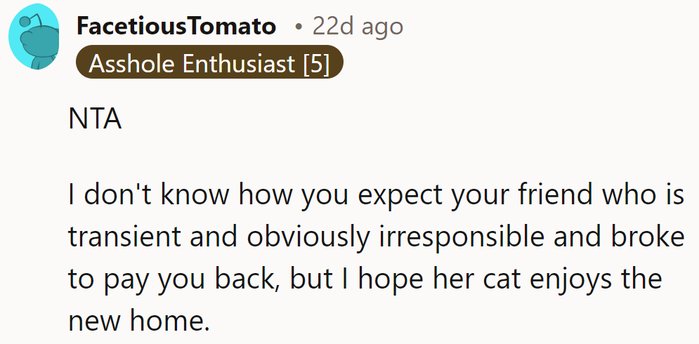 Guess the cat's got a new purr-manent address now!