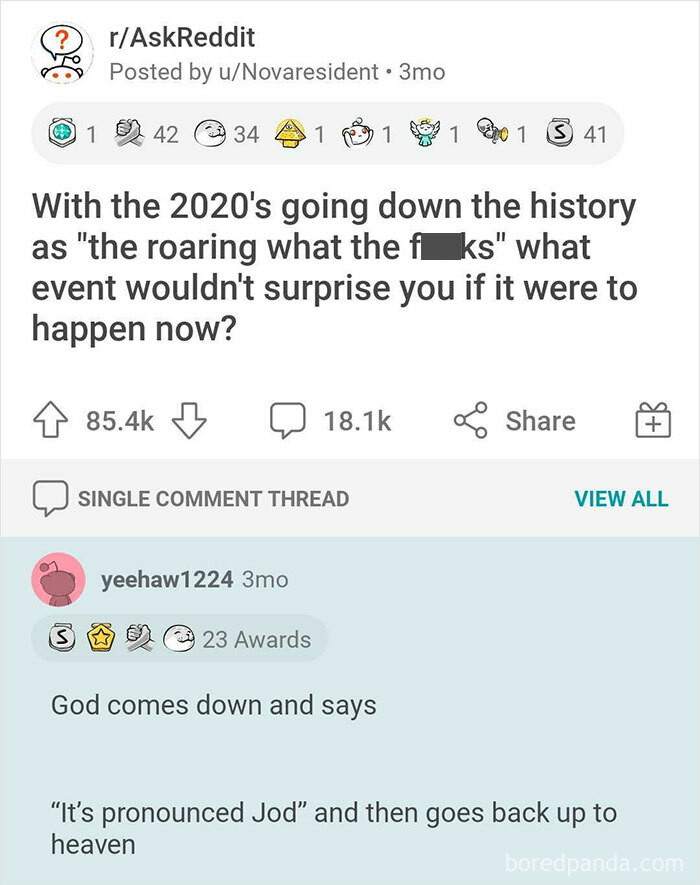 8. Wasn't Expecting That Answer... Lol