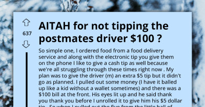 A $100 Bill Slip Up Turns Into An Awkward Tipping Moment