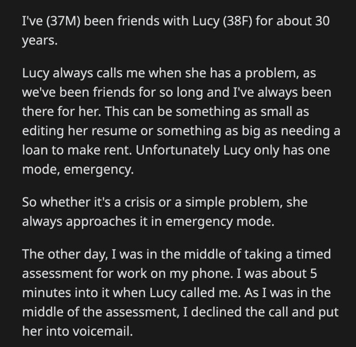 It was the first time in their friendship where one cursed at the other