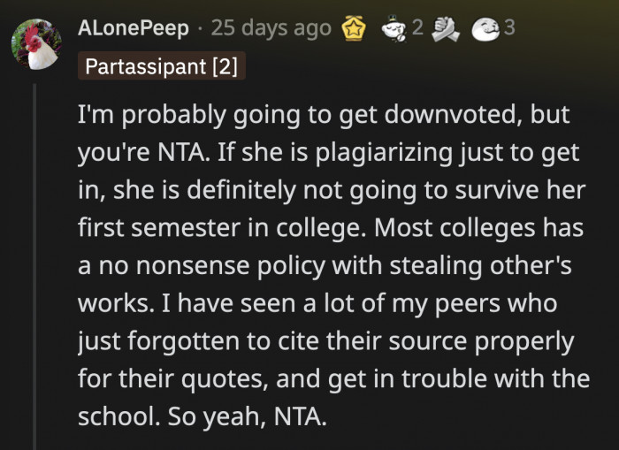 Guilt is a natural feeling given how things turned out, but OP is not at fault at all. Tia chose to plagiarize; OP didn't force her to.