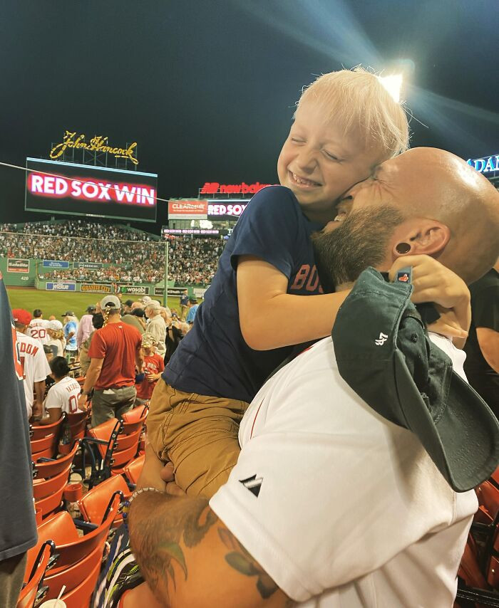 "My Son Beat Cancer (Stage IV NB) And Finally Made It To Fenway! It Was One Of The Best Moments Of My Life, And One I Didn't Know If I'd Ever Get To See"