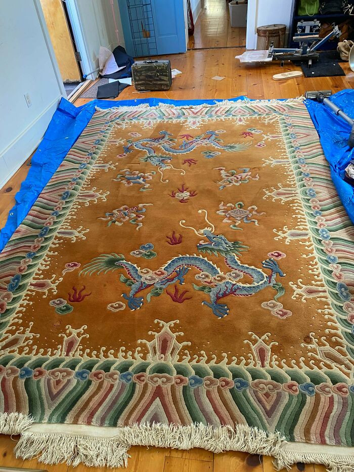 "Found This Super Cool, Lush Rug From A Garage Sale"