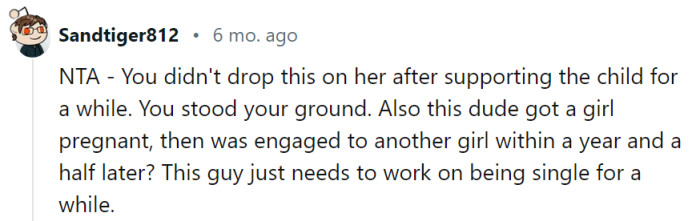 From juggling multiple pregnancies to lightning-fast engagements, this guy could start a circus with his impressive ability to complicate relationships. Maybe he should take a step back and work on his own act before attempting any more daring stunts.