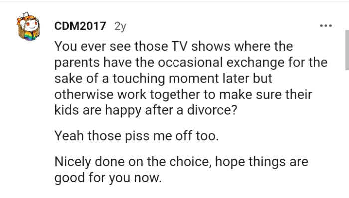 Nicely done on the choice