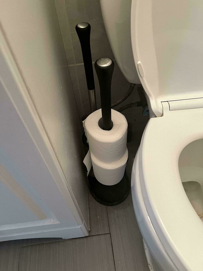 "Boyfriend Attempts Bathroom Organization"