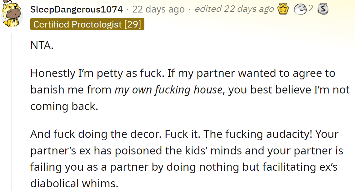 The whole situation is wrong.