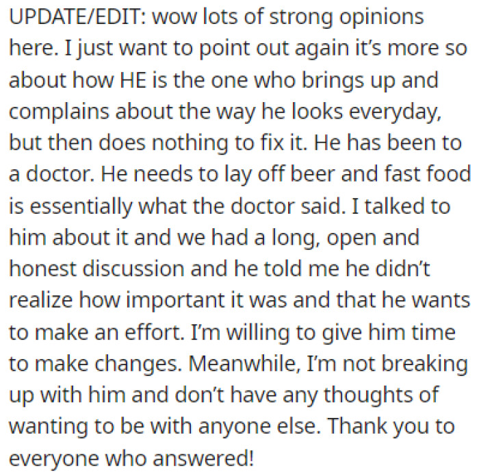 In an update, OP shared that Jim didn't realize how important this was to OP