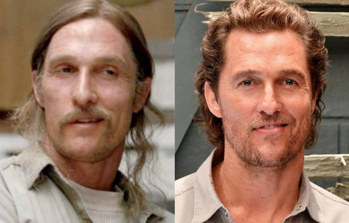 Matthew McConaughey portrays the deeply troubled detective Rust Cohle in True Detective