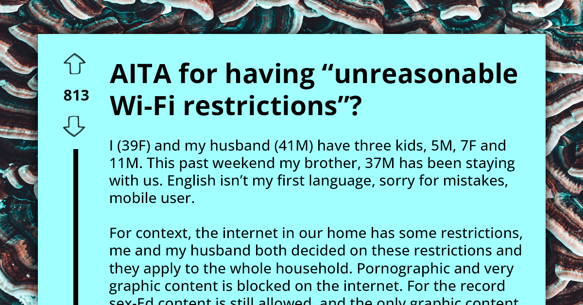 Parent Sparks Controversy By Denying Brother Access To Restricted Wi-Fi In Family Home Just Because He Wanted To Watch Adult Content