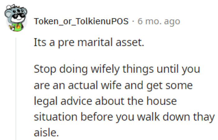 A Pre-Marital Asset