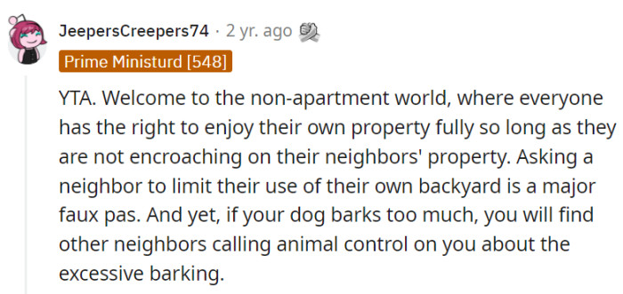 Welcome to the non-apartment world!