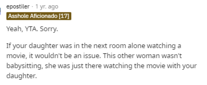 Many people agreed that OP is TA and that she did overreact to something that may not have warranted such a reaction.