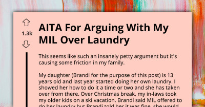 Mother Criticized By Entitled MIL Over Kids' Laundry Habits, Suggests She Mind Her Own Business As She's Even Worse