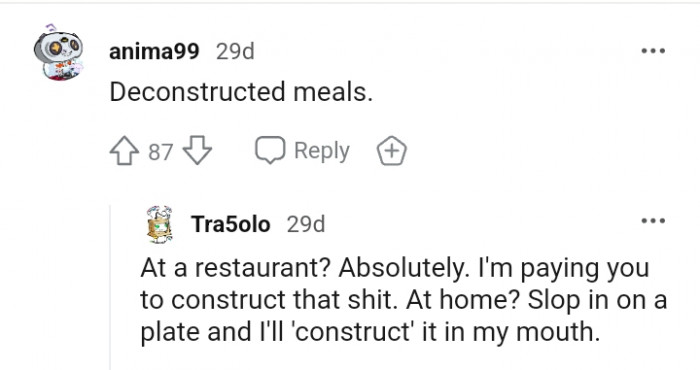 7. For this Redditor, it's deconstructed meals