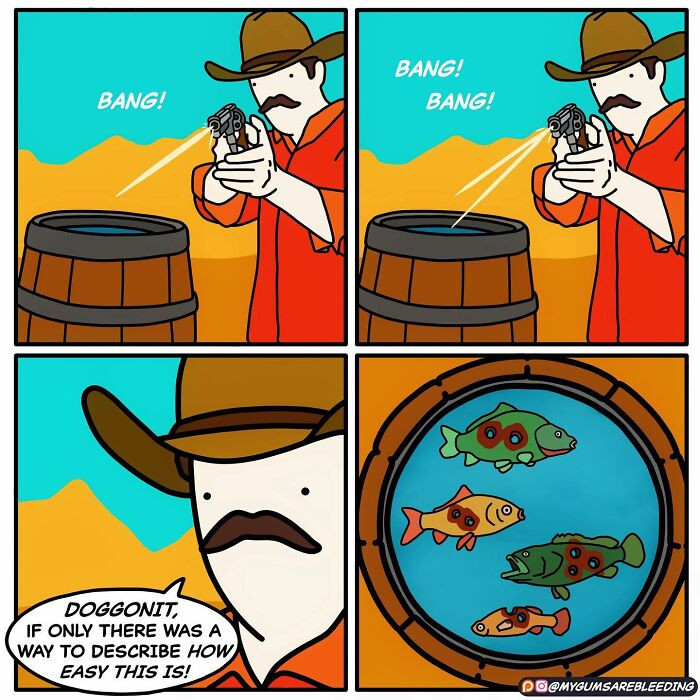 16. All the fish are dead