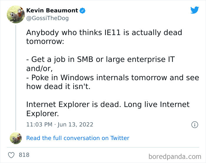 21. Long live IE!