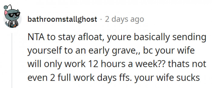 10. Maybe the wife needs to reevaluate her attitude towards things at home