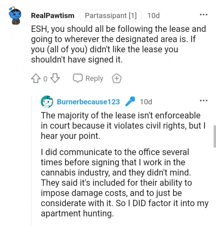 You should all be following the lease