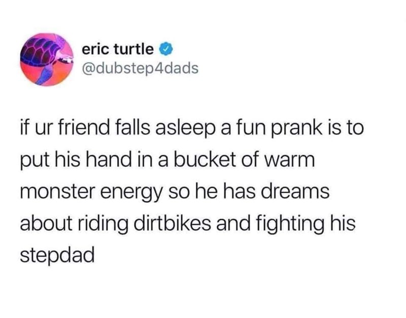 16. Fighting his... stepdad?