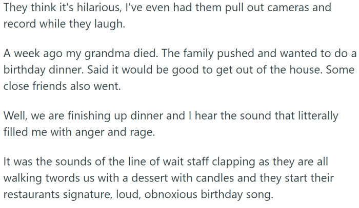 Her family doesn't seem to care