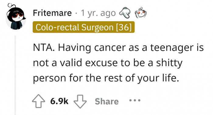 She really is a bad person. There is no need to use the term 