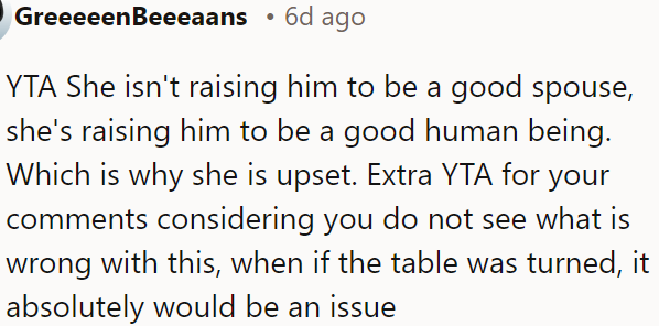 OP's comments are insensitive.