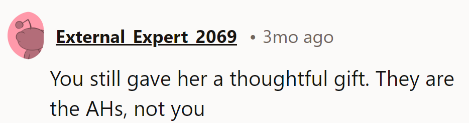 Exactly! It's the thought that counts, not the title.