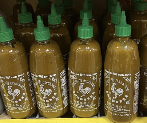 19. Hot Sauce - the salt and vinegar content in most hot sauces helps maintain shelf stability.