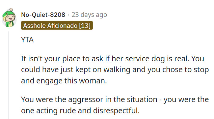 Yep, OP was the one who initiated the exchange!