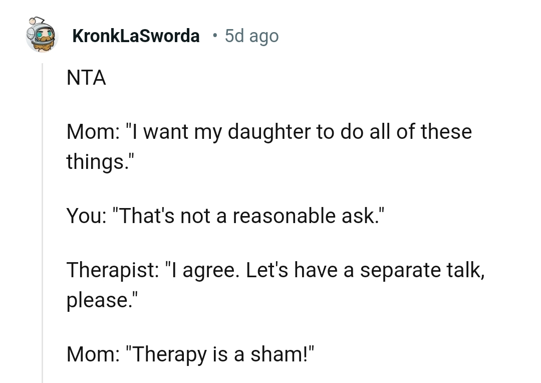 And the comments from other Redditors roll in...