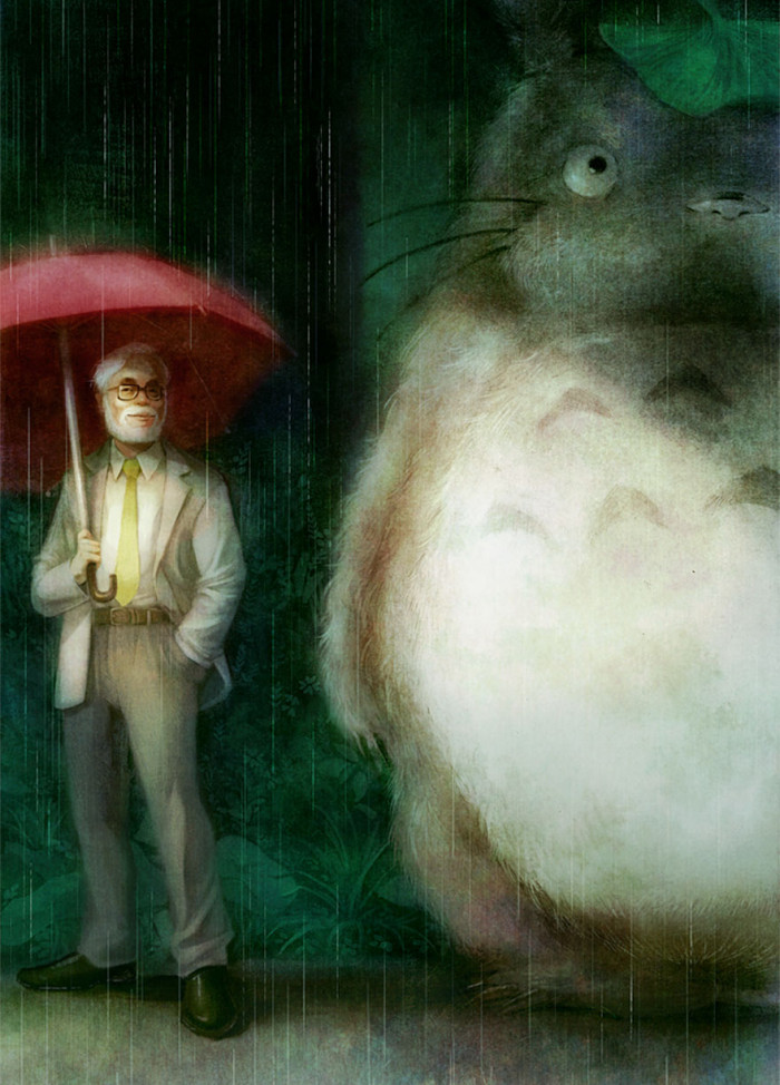 32. Hayao Miyazaki And Totoro By Ono Mono
