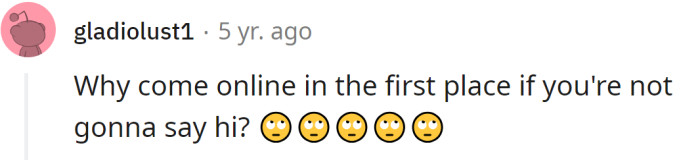 Maybe to check something else, or to say 'hi' to another person...