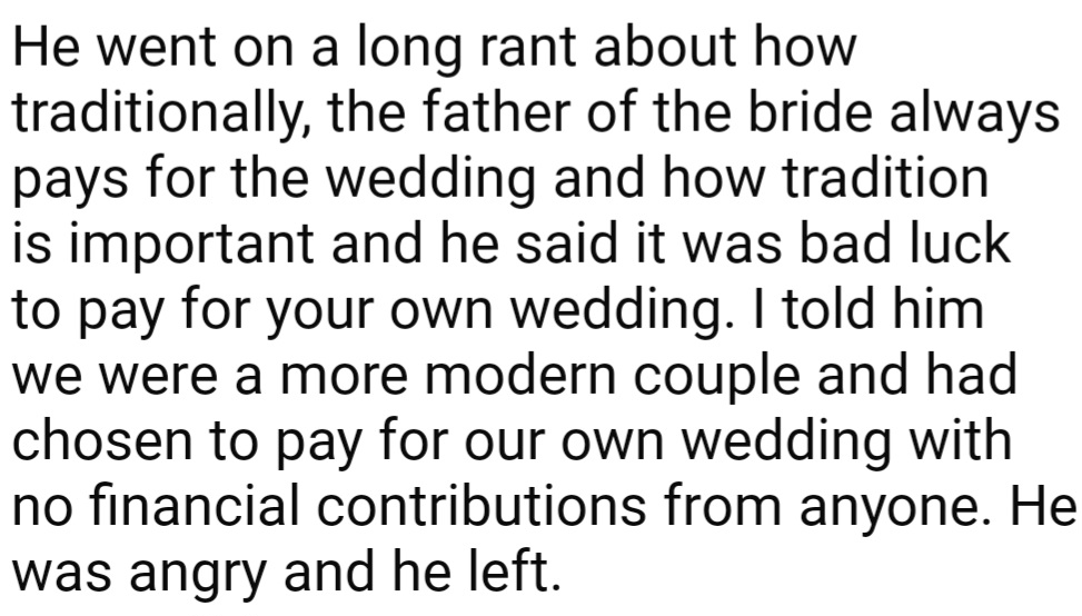 Despite her stepdad’s insistence, she stood her ground, leaving him angry