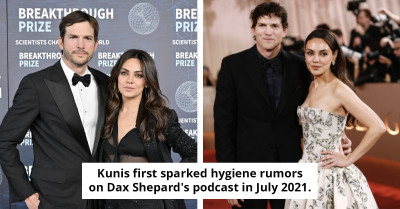 Ashton Kutcher addresses long-standing rumor he and wife Mila Kunis 'don't shower'