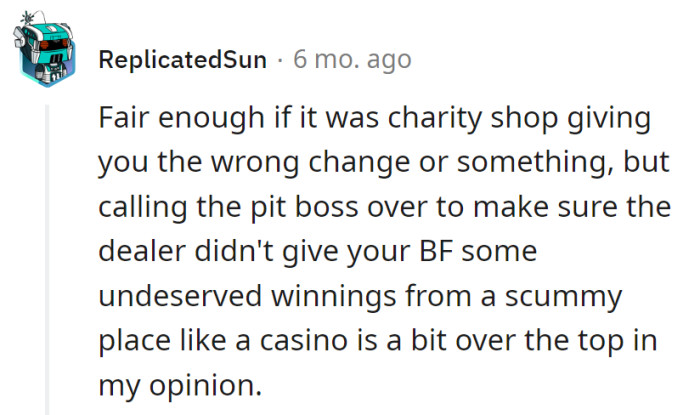 Charity shop change? Easy. Casino pit boss? A bit extra for a questionable win.