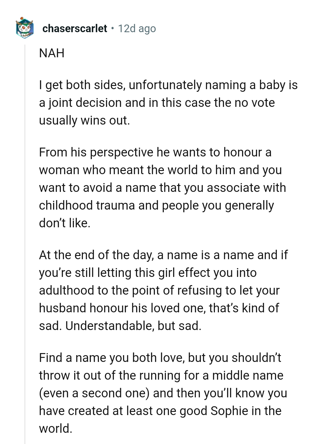 A name is a name at the end of the day