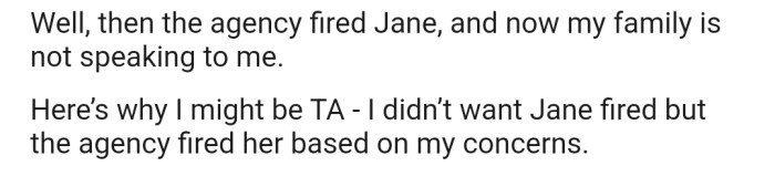 The Attendant Was Later Fired, and Now OP's Family Is Furious with Her