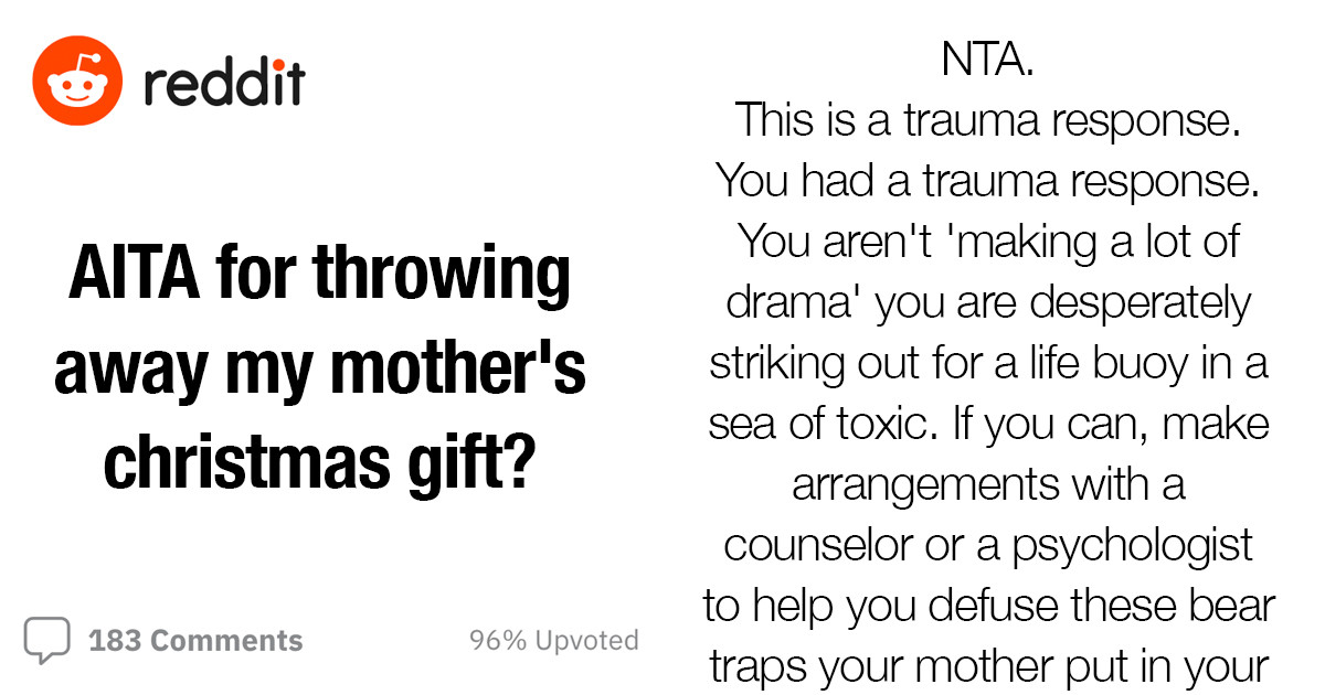 Daughter Throws Away Her Mother's Christmas Gift After She Was Accused Of Being A Thief